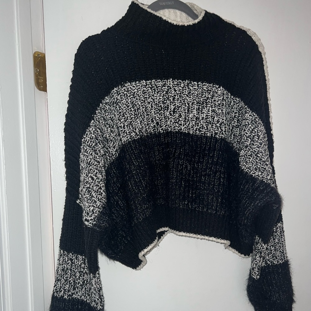 Free people chunky knit crop sweater